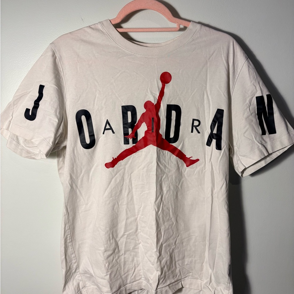 Nike Air Jordan Jumpman Graphic T-Shirt Cream White Men’s Size L
